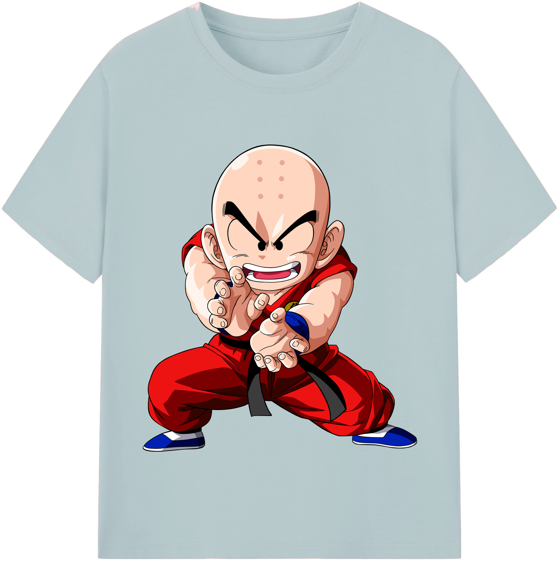 （画像用） ドラゴンボール クリリン DRAGON BALL krillin 綿100％半袖Tシャツ（フロントプリント）